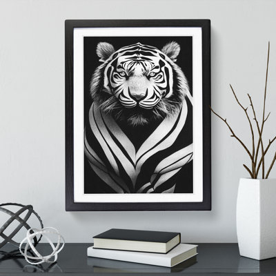 Monochrome Tiger No.7 - Wall Art
