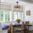 Farmhouse LED Flush Mount Fan with Remote