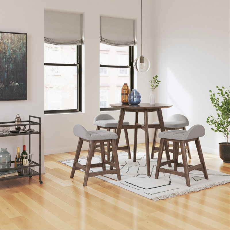 Tabouret de comptoir 24,25 po Munana, Gris clair