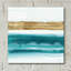 Art mural en verre Ebern Designs «Gold Emerald 3» par Chris Paschke-1613336629