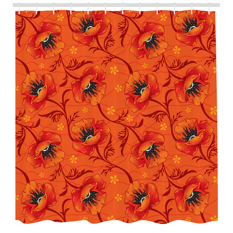 Shower Curtain with Hooks Included, 84" H x 69" W