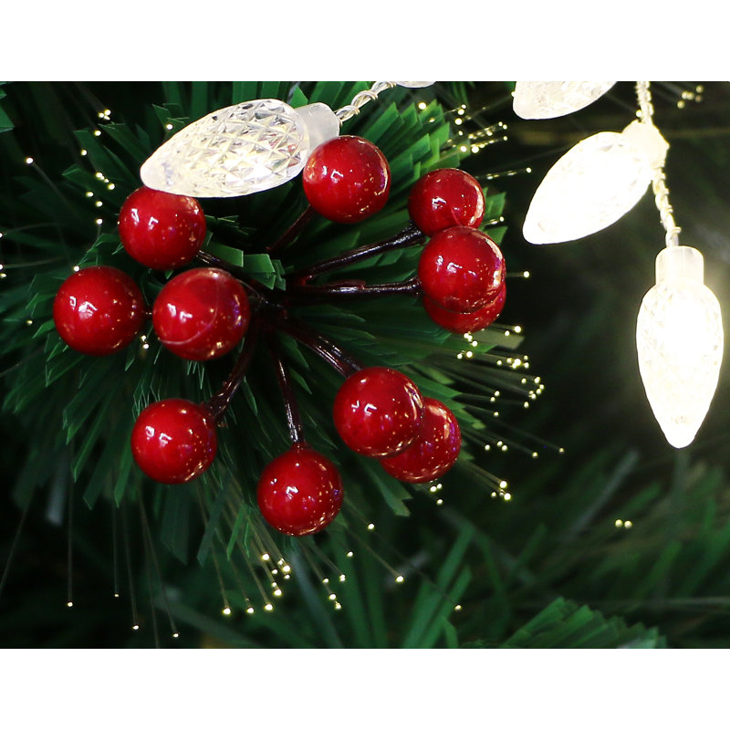 Sapin de Noël artificiel vert festif décoré des fêtes, 5 pi