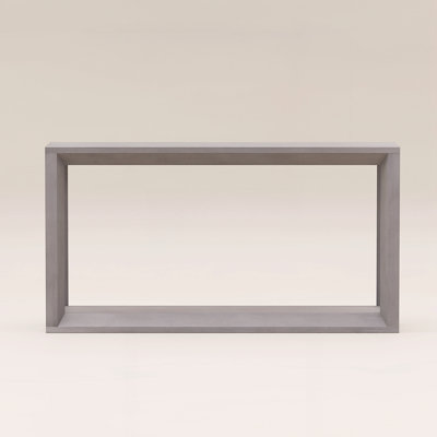 60" Rectangular Solid Wood Veneer Console Table