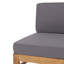 Ensemble de conversation modulaire en bois d'acacia 5 places avec coussins Trishul-1546350705