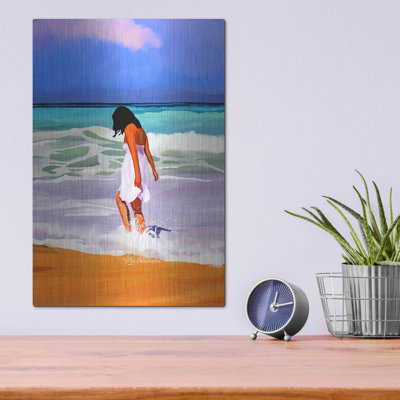 «Beach Day» par Ata Alishahi - impression sans cadre sur métal