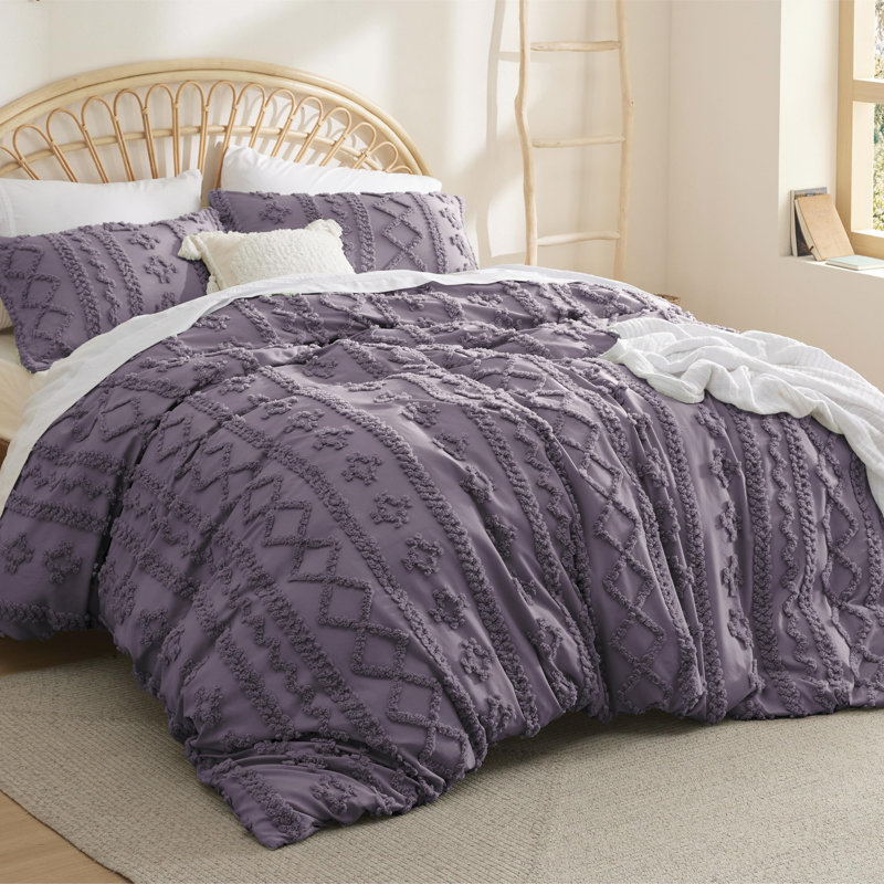 Bedsure Boho Duvet Cover King Size, Soft & Comfortable Elegant Design Boho Bedding for Decoration, Machine Washable Comforter Cover for All Seasons