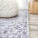 Didim Boho Medallion Machine-Washable Gray/Purple Rug
