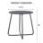 17" Metal Side Table-473630235