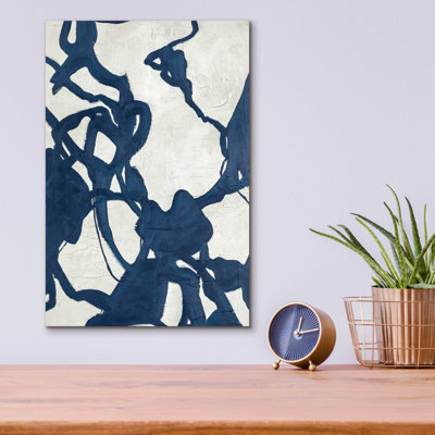  'Blueplay' by Design Fabrikken Acrylic Glass Wall Art, 12" x 16"