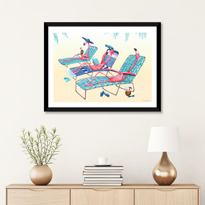 " Flamingos Beach " by Amélie Legault