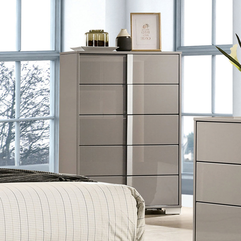 Commode contemporaine Sinistra, beige, Taupe clair