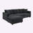 Khiyan Upholstered L-Shaped Sectional Reversible-1252511341