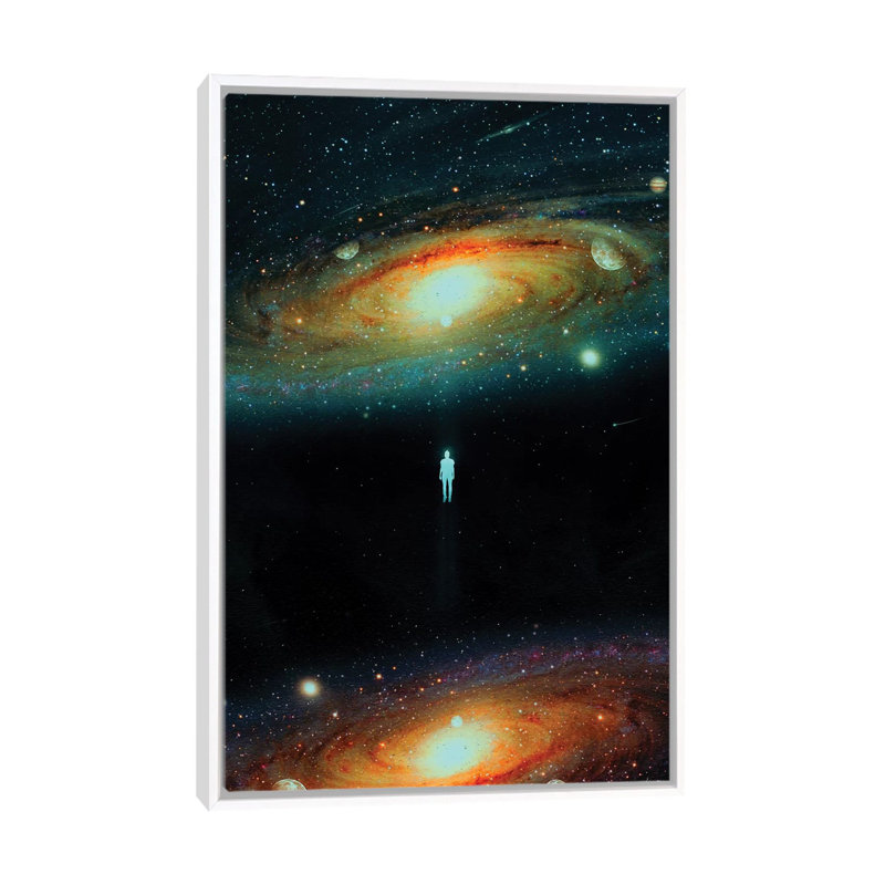 Univers parallèle par Nicepurge-imprimé, H 40 po x l 26 po x P 1,5 po, Cadre blanc