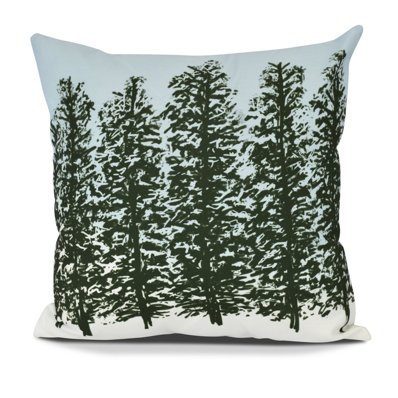 Housse de coussin d'extérieur carré Holiday Holiday, H 16 po x l 16 po, Vert