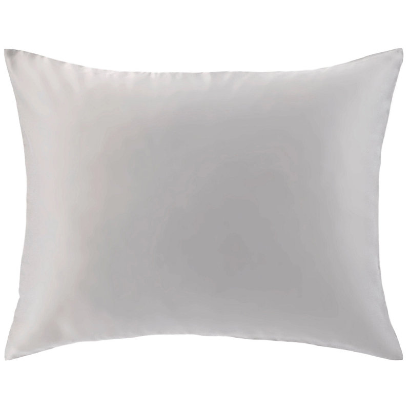 Silken Solid Grey Sham, Standard