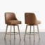 Tabouret de comptoir pivotant rembourré-1226042879