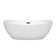 Rebecca 65'' x 32'' Freestanding Soaking Acrylic Bathtub