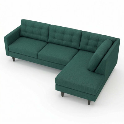 L-Shaped Sectional Sofa with Custom Fabric Options and Fast USA Shipping