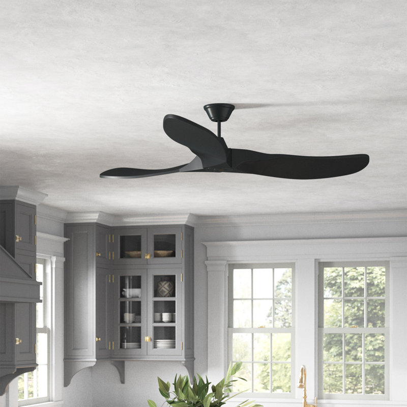 Obsidian Ceiling Fan, 88 inches, Matte Black