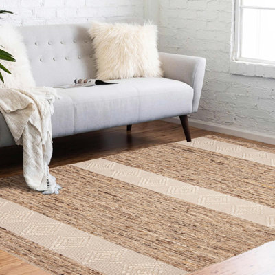 Kilim brun clair Marrakech 5 pi 1 po x 7 pi 5 po