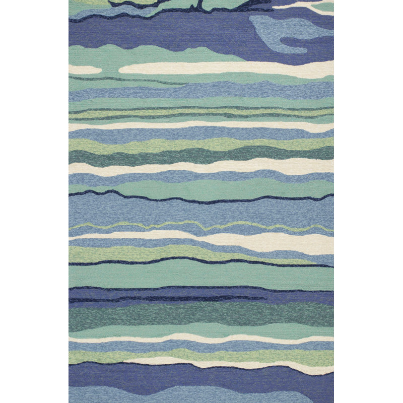 Tapis bleu Stough, Rectangle 5 pi x 7 pi 6 po