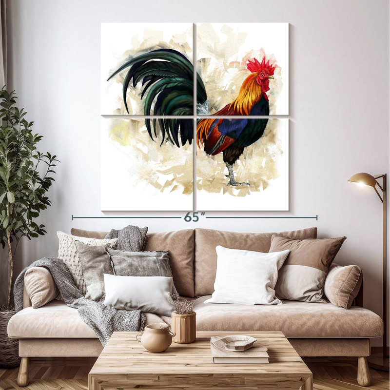 Brampt Proud Rooster, 50" H x 50" W