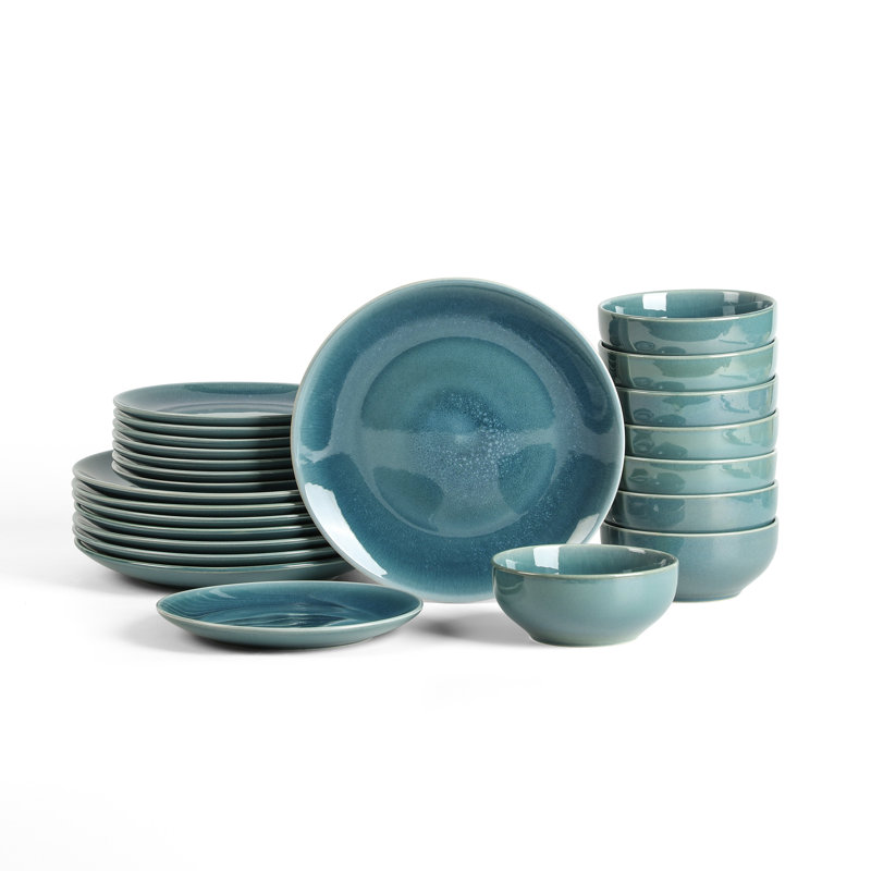 Service de table 24 pièces Stone Lain Riley, Bleu