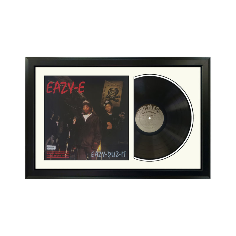 Disque Eazy-E "Eazy-Duz-It" avec passe-partout blanc, Blanc
