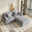 Canapé modulaire rembourré avec repose-pieds-110374991-110374986