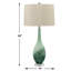 Lampe de table en verre de sel de mer 34 po Salato