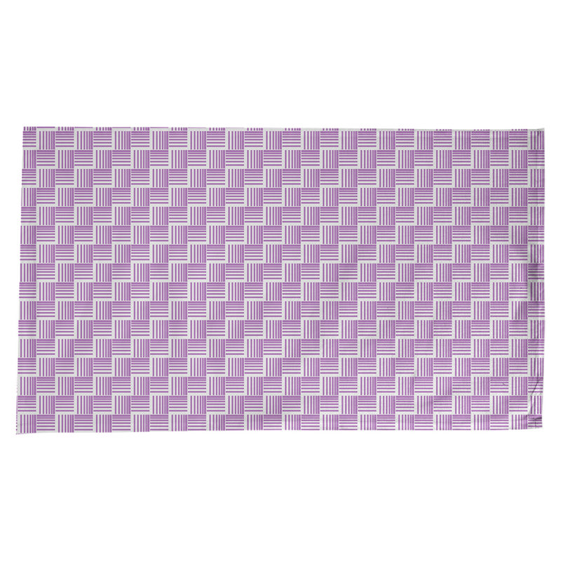 Rayures nattes classiques Nappe, Violet / Blanc