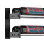 Support à vin mural industriel en chrome / noir mat 6 bouteilles Abbie-Marie - H 30 po x l 14,75 po-1232626439-1232626462