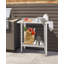 Table de travail en acier inoxydable, table de préparation robuste 48 po x 24 po avec tablette inférieure, table en métal à forte charge, table de travail commerciale avec dosseret et support à ordures pour la cuisine