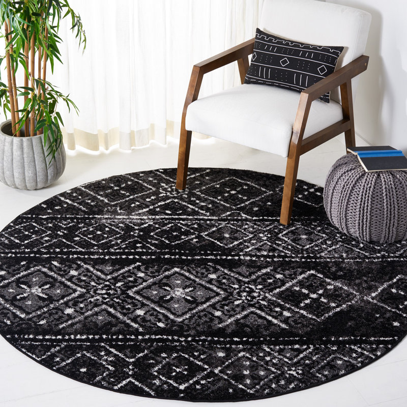 Tapis géométrique Aliesa Performance, Rond 6 pi