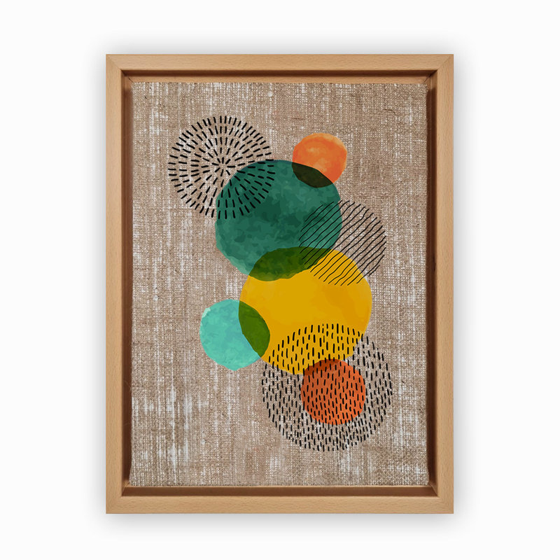 Decorative Canvas Painting, Wood