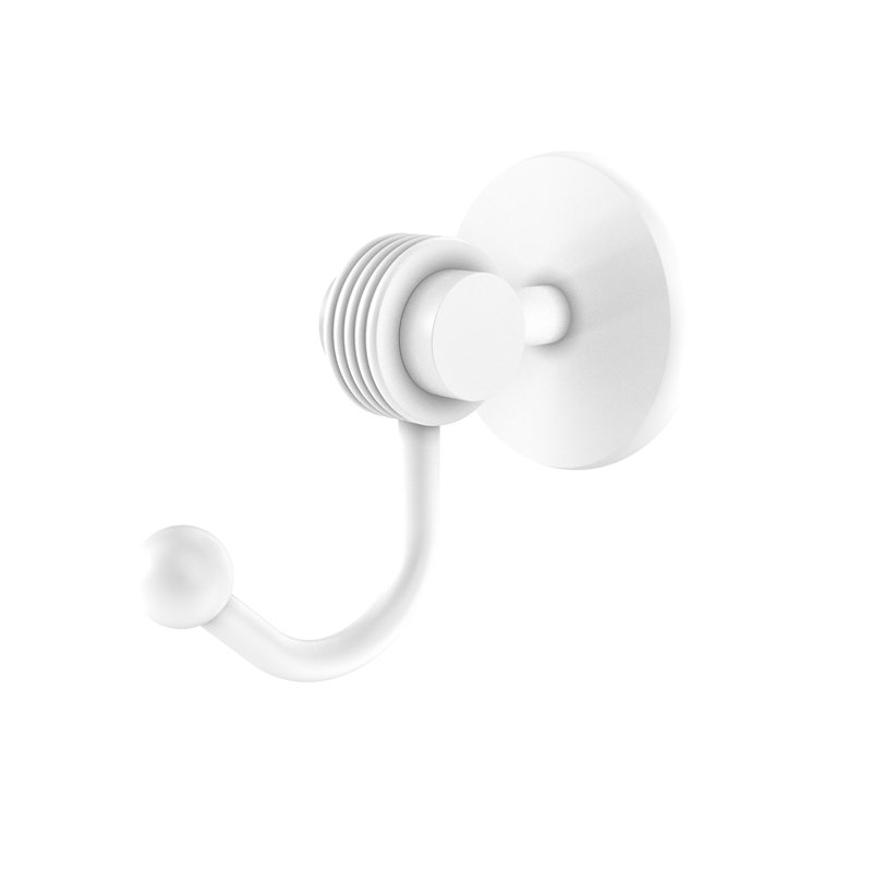 Satellite Orbit Two Wall Mounted Towel Hook, Matte White
