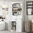 Bathroom Storage Cabinet With Two Doors, Drawers, Adjustable Shelf & Three Open Shelves