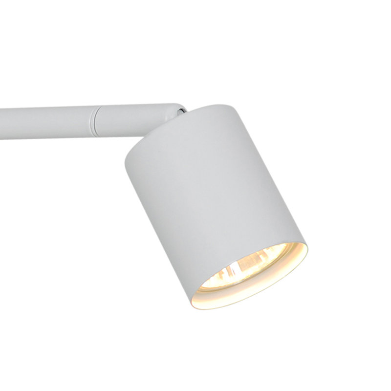 Steel Flush Mounted Sconce, White