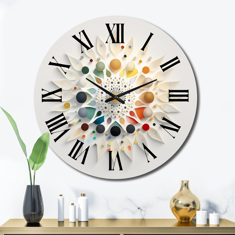 Horloge murale en métal, Très grand
