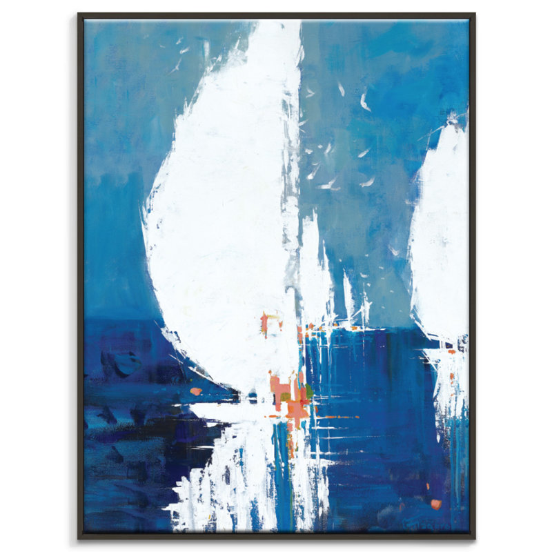 It's A Breeze by Catherine Fitzgerald - Painting on Canvas, Timber, 51cm H x 41cm W