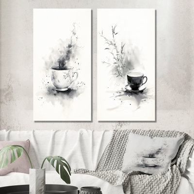 Ensemble de salon mural 2 pièces Chinese Tea Elegance I