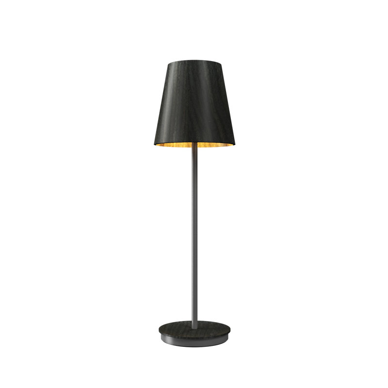 Lampe de table Conical Accord, H 29,9 po x l 7,09 po x P 7,09 po, Gris anthracite