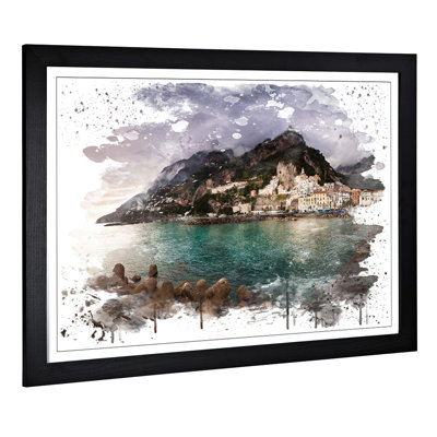 Landscape Amalfi Italy Mountain Coast - Wall Art
