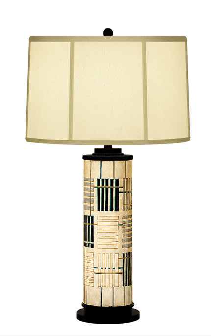 Lampe de table en colonne abstraite holmes