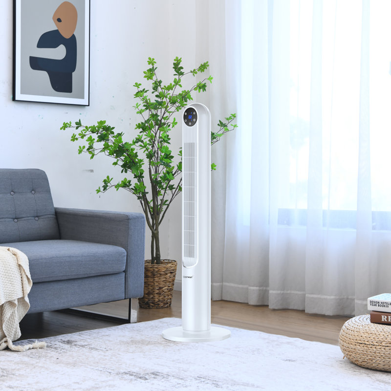 Ventilateur tour 42 po Costway, Blanc