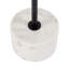 Kerstin 13.75 in. W Round Iron and Marble Side Table