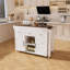 74.8" Kitchen Island With Extendable Dining Table & Power Outlet - Rolling Storage Cart On Wheels With 3 Drawers & 2 Door Cabinet For Dining Room
