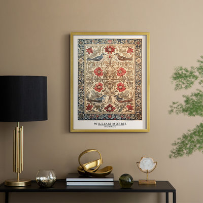 WM MORRIS Series CCCXCI Framed Print - Solid Wood