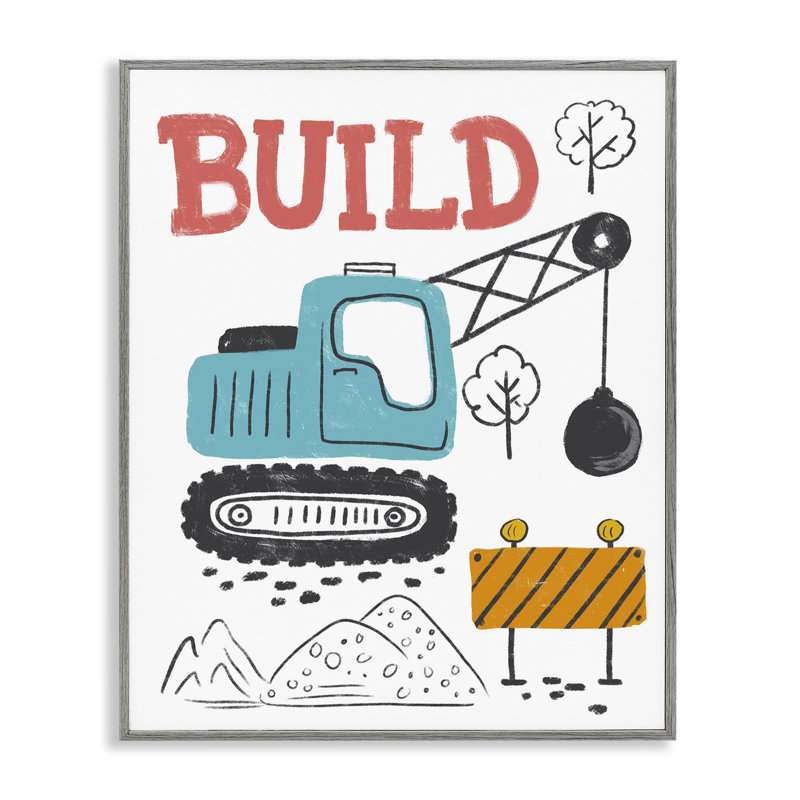 «Construction Build», estampe numérique encadrée par Diane Labombarbe, Estampe numérique Farmhouse, H 30 po x l 24 po