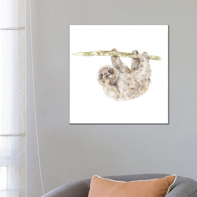 Sloth by Wandering Laur - Wrapped Canvas Painting